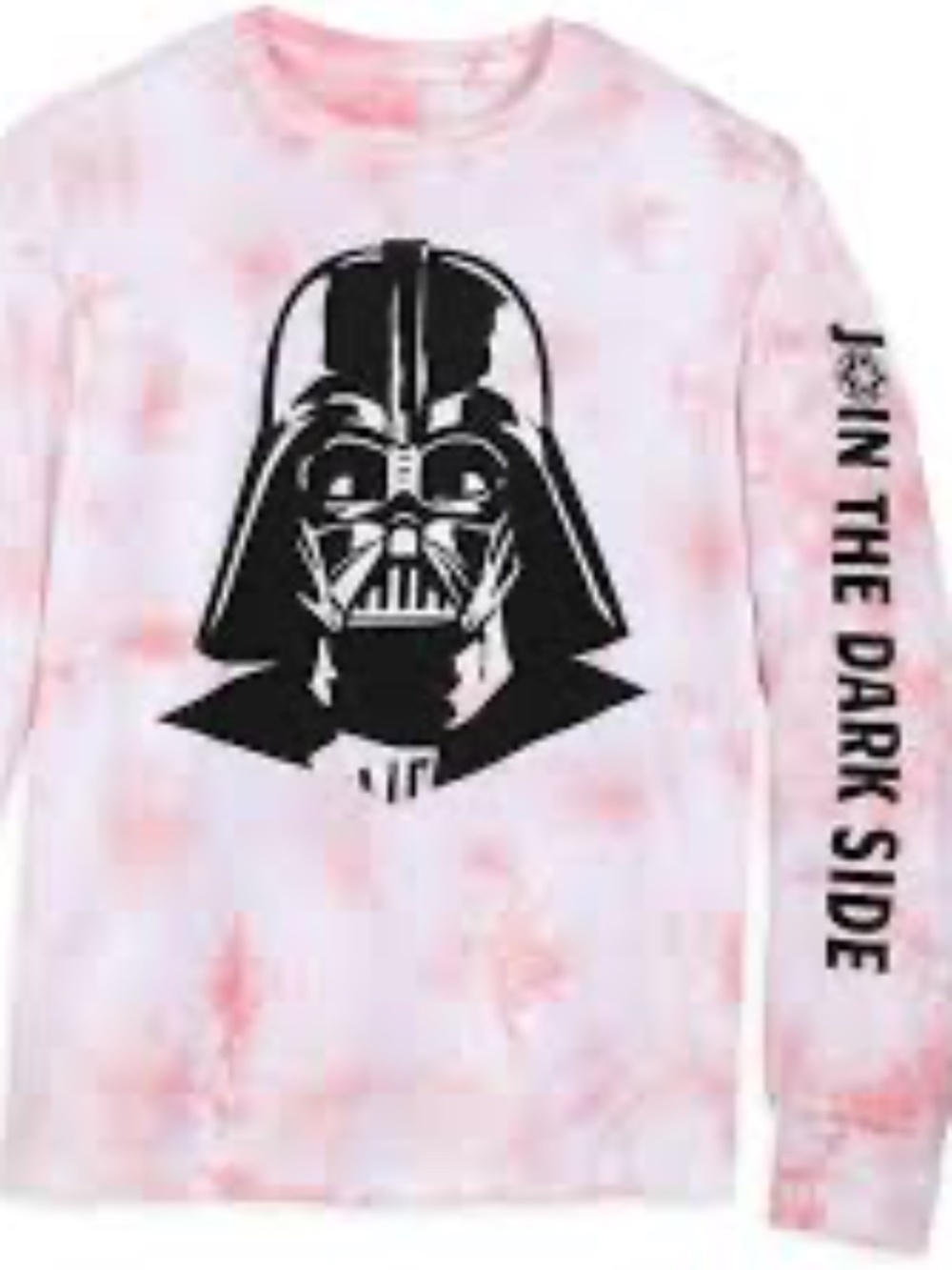 Disney Star Wars Darth Vader Pink Tie Dye Long Sleeve Shirt 3XL Unisex